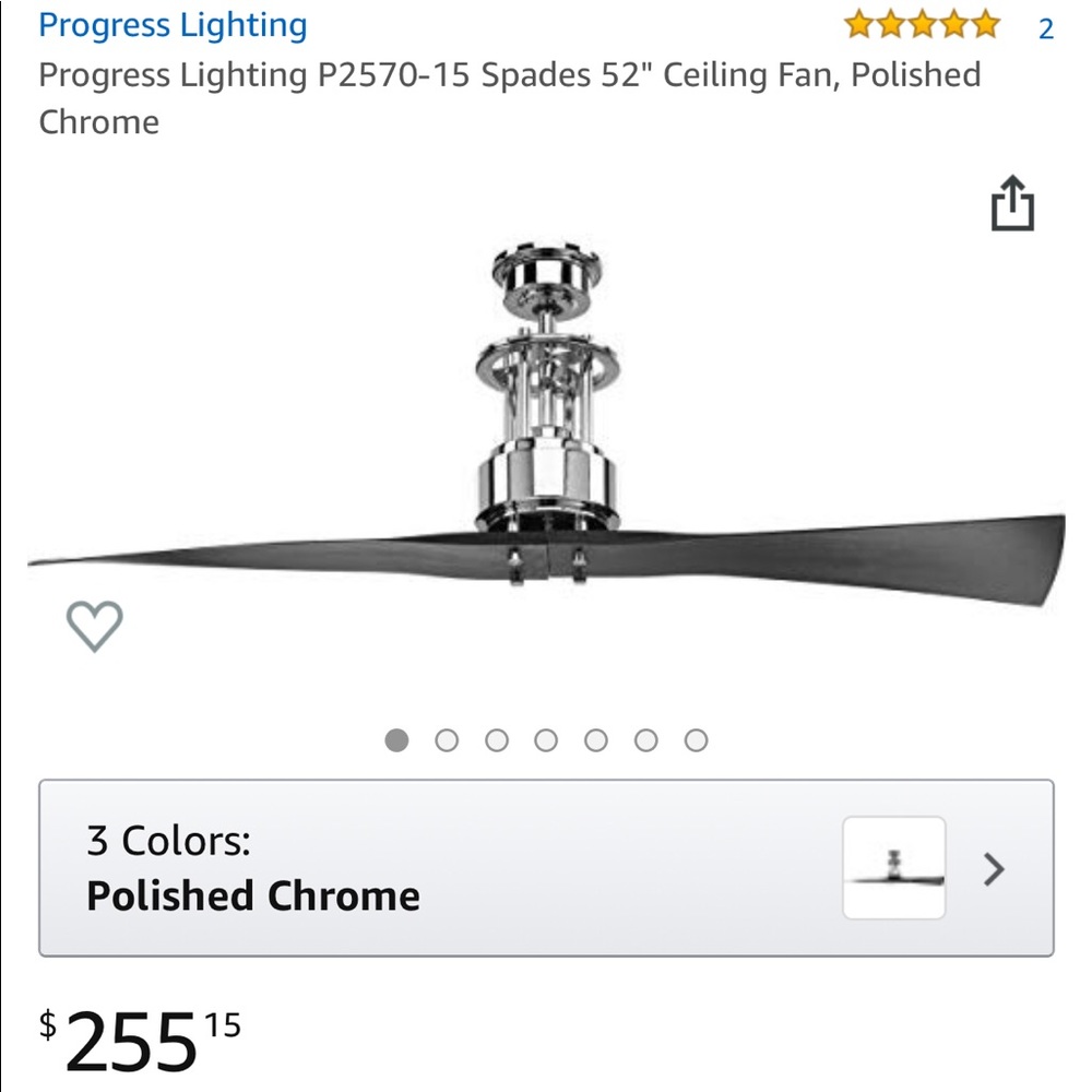 New inbox ceiling fan